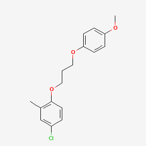molecular formula C17H19ClO3 B3933810 4-chloro-1-[3-(4-methoxyphenoxy)propoxy]-2-methylbenzene 