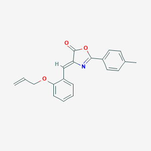 molecular formula C20H17NO3 B393389 4-[2-(allyloxy)benzylidene]-2-(4-methylphenyl)-1,3-oxazol-5(4H)-one 