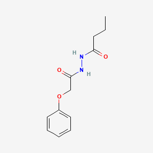 molecular formula C12H16N2O3 B3933997 N'-(2-phenoxyacetyl)butanohydrazide 