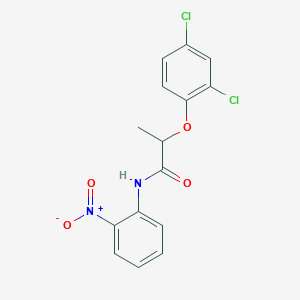 molecular formula C15H12Cl2N2O4 B3934074 2-(2,4-dichlorophenoxy)-N-(2-nitrophenyl)propanamide 