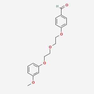 molecular formula C18H20O5 B3934161 4-{2-[2-(3-methoxyphenoxy)ethoxy]ethoxy}benzaldehyde 
