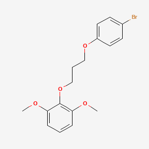 molecular formula C17H19BrO4 B3934166 2-[3-(4-bromophenoxy)propoxy]-1,3-dimethoxybenzene 