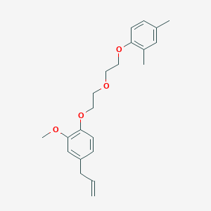 molecular formula C22H28O4 B3934168 4-allyl-1-{2-[2-(2,4-dimethylphenoxy)ethoxy]ethoxy}-2-methoxybenzene 