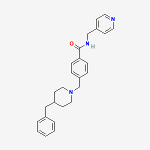 molecular formula C26H29N3O B3934193 4-[(4-benzyl-1-piperidinyl)methyl]-N-(4-pyridinylmethyl)benzamide 