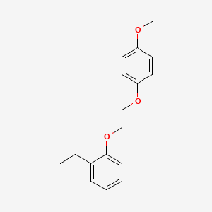 molecular formula C17H20O3 B3934228 1-ethyl-2-[2-(4-methoxyphenoxy)ethoxy]benzene 