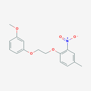 1-[2-(3-methoxyphenoxy)ethoxy]-4-methyl-2-nitrobenzene