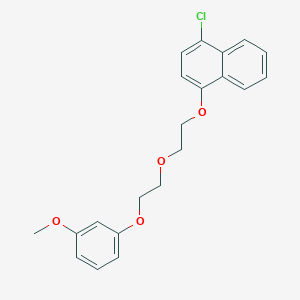 molecular formula C21H21ClO4 B3934323 1-chloro-4-{2-[2-(3-methoxyphenoxy)ethoxy]ethoxy}naphthalene 