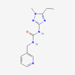 N-(5-ethyl-1-methyl-1H-1,2,4-triazol-3-yl)-N'-(3-pyridinylmethyl)urea bis(trifluoroacetate)
