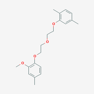 molecular formula C20H26O4 B3934430 1-{2-[2-(2,5-dimethylphenoxy)ethoxy]ethoxy}-2-methoxy-4-methylbenzene 