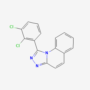 molecular formula C16H9Cl2N3 B3934478 1-(2,3-dichlorophenyl)[1,2,4]triazolo[4,3-a]quinoline 