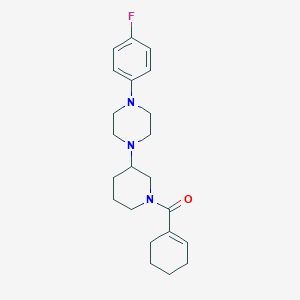 molecular formula C22H30FN3O B3934556 1-[1-(1-cyclohexen-1-ylcarbonyl)-3-piperidinyl]-4-(4-fluorophenyl)piperazine 