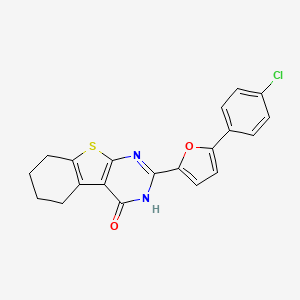 2-[5-(4-chlorophenyl)-2-furyl]-5,6,7,8-tetrahydro[1]benzothieno[2,3-d]pyrimidin-4(3H)-one