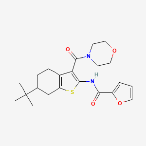 N-[6-tert-butyl-3-(4-morpholinylcarbonyl)-4,5,6,7-tetrahydro-1-benzothien-2-yl]-2-furamide