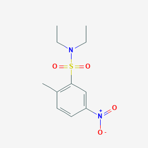 molecular formula C11H16N2O4S B3934764 N,N-diethyl-2-methyl-5-nitrobenzenesulfonamide 
