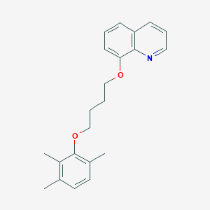 molecular formula C22H25NO2 B3934838 8-[4-(2,3,6-trimethylphenoxy)butoxy]quinoline 