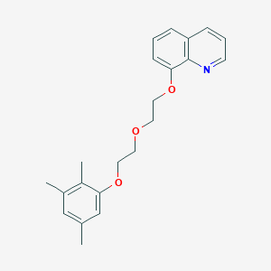 molecular formula C22H25NO3 B3934849 8-{2-[2-(2,3,5-trimethylphenoxy)ethoxy]ethoxy}quinoline 