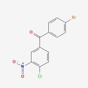 molecular formula C13H7BrClNO3 B3934869 (4-bromophenyl)(4-chloro-3-nitrophenyl)methanone 