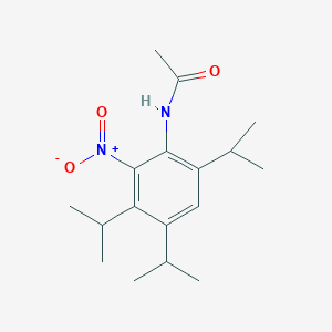 molecular formula C17H26N2O3 B3934891 N-(3,4,6-triisopropyl-2-nitrophenyl)acetamide 
