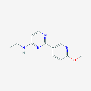 molecular formula C12H14N4O B3934898 N-ethyl-2-(6-methoxypyridin-3-yl)pyrimidin-4-amine 
