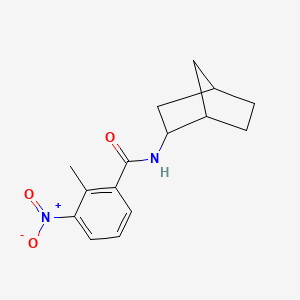 molecular formula C15H18N2O3 B3934918 N-bicyclo[2.2.1]hept-2-yl-2-methyl-3-nitrobenzamide 
