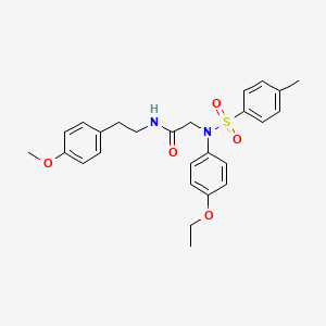 molecular formula C26H30N2O5S B3934975 N~2~-(4-ethoxyphenyl)-N~1~-[2-(4-methoxyphenyl)ethyl]-N~2~-[(4-methylphenyl)sulfonyl]glycinamide 