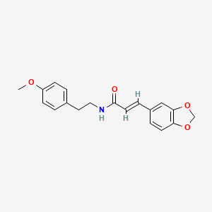 molecular formula C19H19NO4 B3935069 3-(1,3-benzodioxol-5-yl)-N-[2-(4-methoxyphenyl)ethyl]acrylamide CAS No. 6459-34-3