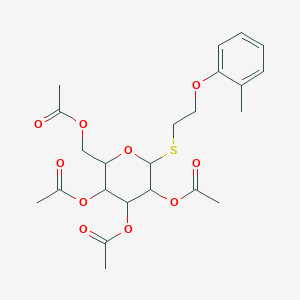 molecular formula C23H30O10S B3935121 2-(2-methylphenoxy)ethyl 2,3,4,6-tetra-O-acetyl-1-thiohexopyranoside 