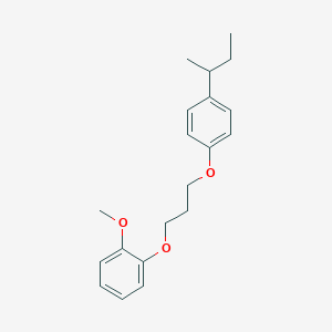 molecular formula C20H26O3 B3935157 1-[3-(4-sec-butylphenoxy)propoxy]-2-methoxybenzene 