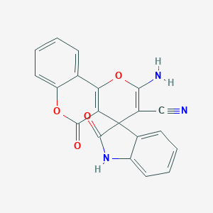 2'-amino-2,5'-dioxo-1,2-dihydro-5'H-spiro[indole-3,4'-pyrano[3,2-c]chromene]-3'-carbonitrile