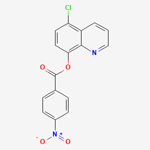 molecular formula C16H9ClN2O4 B3935369 5-chloro-8-quinolinyl 4-nitrobenzoate 