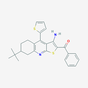 (3-Amino-7-tert-butyl-4-thiophen-2-yl-5,6,7,8-tetrahydrothieno[2,3-b]quinolin-2-yl)-phenylmethanone