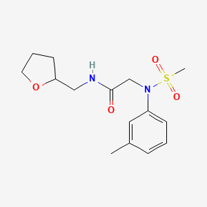 N~2~-(3-methylphenyl)-N~2~-(methylsulfonyl)-N~1~-(tetrahydro-2-furanylmethyl)glycinamide