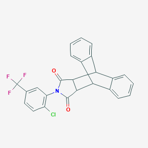 17-[2-Chloro-5-(trifluoromethyl)phenyl]-17-azapentacyclo[6.6.5.0~2,7~.0~9,14~.0~15,19~]nonadeca-2,4,6,9,11,13-hexaene-16,18-dione