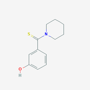 molecular formula C12H15NOS B393561 (3-Hydroxy-phenyl)-piperidin-1-yl-methanethione CAS No. 119540-64-6