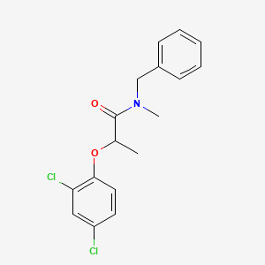 molecular formula C17H17Cl2NO2 B3935773 N-benzyl-2-(2,4-dichlorophenoxy)-N-methylpropanamide 