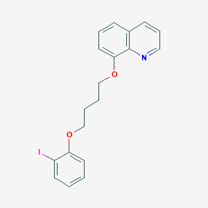 molecular formula C19H18INO2 B3935776 8-[4-(2-iodophenoxy)butoxy]quinoline 