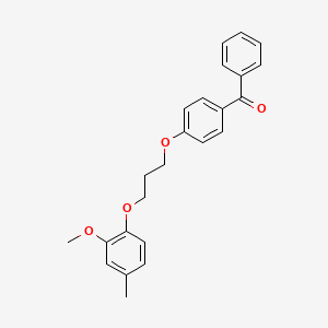 {4-[3-(2-methoxy-4-methylphenoxy)propoxy]phenyl}(phenyl)methanone