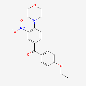 (4-ethoxyphenyl)[4-(4-morpholinyl)-3-nitrophenyl]methanone