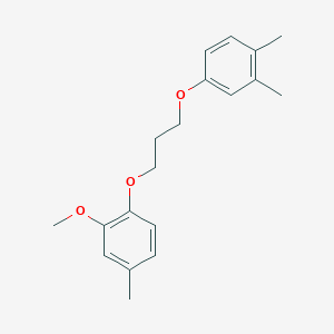 molecular formula C19H24O3 B3935823 1-[3-(3,4-dimethylphenoxy)propoxy]-2-methoxy-4-methylbenzene 