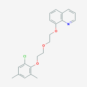 molecular formula C21H22ClNO3 B3935840 8-{2-[2-(2-chloro-4,6-dimethylphenoxy)ethoxy]ethoxy}quinoline 