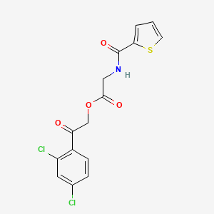 molecular formula C15H11Cl2NO4S B3935869 2-(2,4-dichlorophenyl)-2-oxoethyl N-(2-thienylcarbonyl)glycinate 
