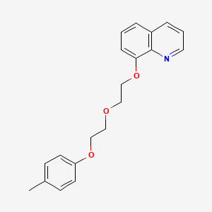 molecular formula C20H21NO3 B3935944 8-{2-[2-(4-methylphenoxy)ethoxy]ethoxy}quinoline 