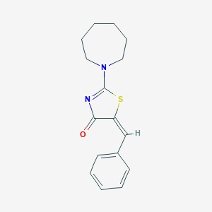 molecular formula C16H18N2OS B393599 2-(1-azepanyl)-5-benzylidene-1,3-thiazol-4(5H)-one 