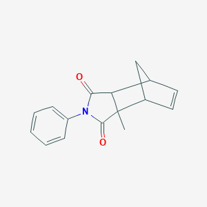 molecular formula C16H15NO2 B393602 3a-methyl-2-phenyl-3a,4,7,7a-tetrahydro-1H-4,7-methanoisoindole-1,3(2H)-dione 