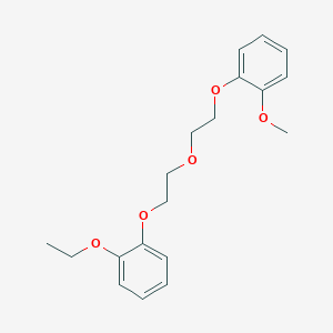 molecular formula C19H24O5 B3936020 1-ethoxy-2-{2-[2-(2-methoxyphenoxy)ethoxy]ethoxy}benzene 