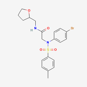 N~2~-(4-bromophenyl)-N~2~-[(4-methylphenyl)sulfonyl]-N~1~-(tetrahydro-2-furanylmethyl)glycinamide