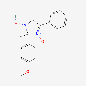 2-(4-methoxyphenyl)-2,5-dimethyl-4-phenyl-2,5-dihydro-1H-imidazol-1-ol 3-oxide