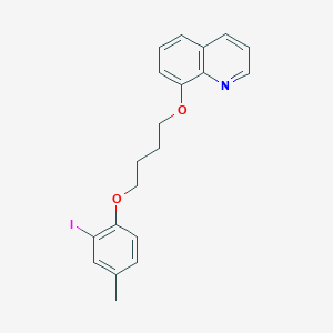 molecular formula C20H20INO2 B3936167 8-[4-(2-iodo-4-methylphenoxy)butoxy]quinoline 