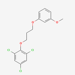 molecular formula C16H15Cl3O3 B3936169 1,3,5-trichloro-2-[3-(3-methoxyphenoxy)propoxy]benzene 
