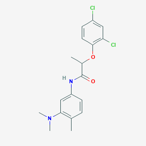 molecular formula C18H20Cl2N2O2 B3936206 2-(2,4-dichlorophenoxy)-N-[3-(dimethylamino)-4-methylphenyl]propanamide 